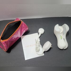 Clarisonic White Facial Cleansing Brush with Pink Travel Pouch